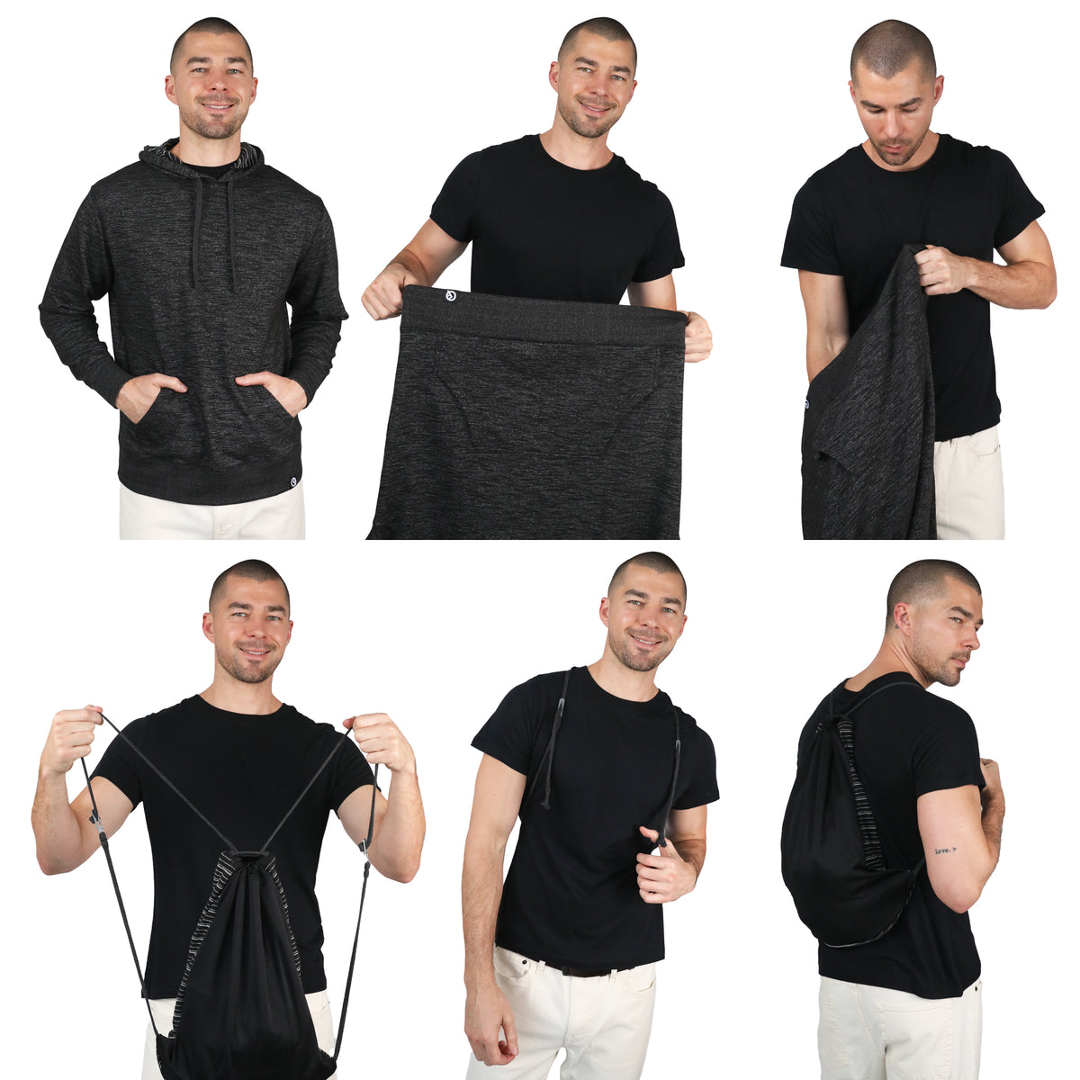 Hermosa Pullover Hoodie (Baja Black)