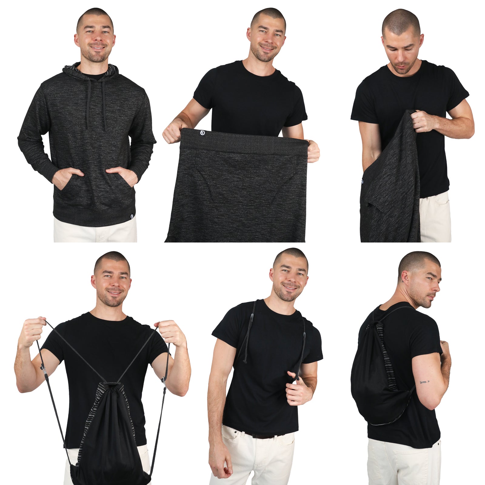 Hermosa Pullover Hoodie (Baja Black)