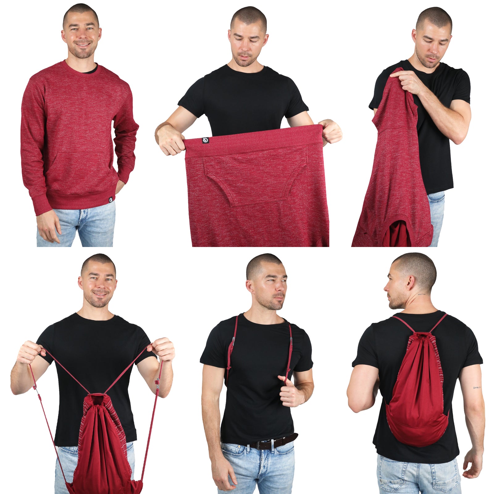 Hermosa Crew (Rojo Cardenal)