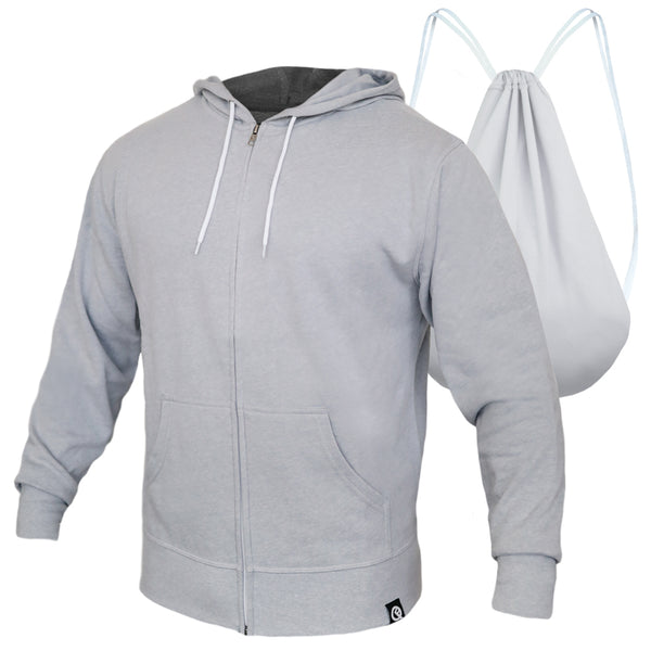Hero Hoodie Lite (Heather Gray) - Quikflip Apparel