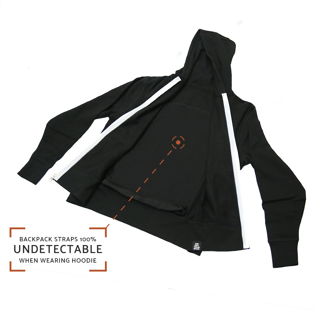 Kids' Hero Hoodie Lite (Black) - Quikflip Apparel