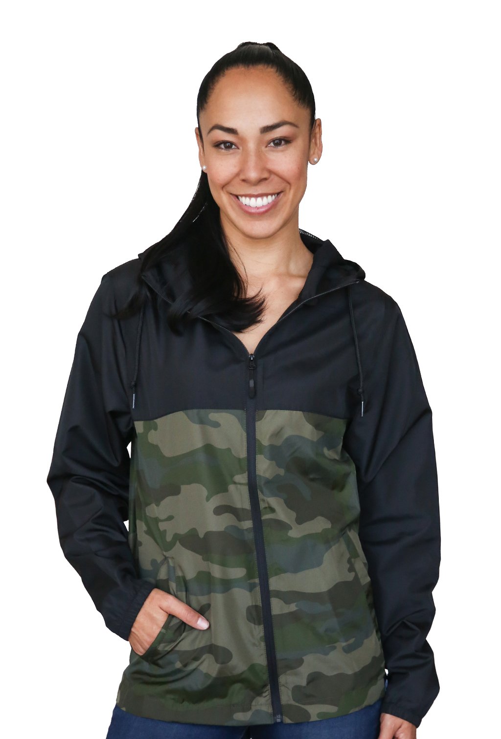 Unisex Camo Windbreaker