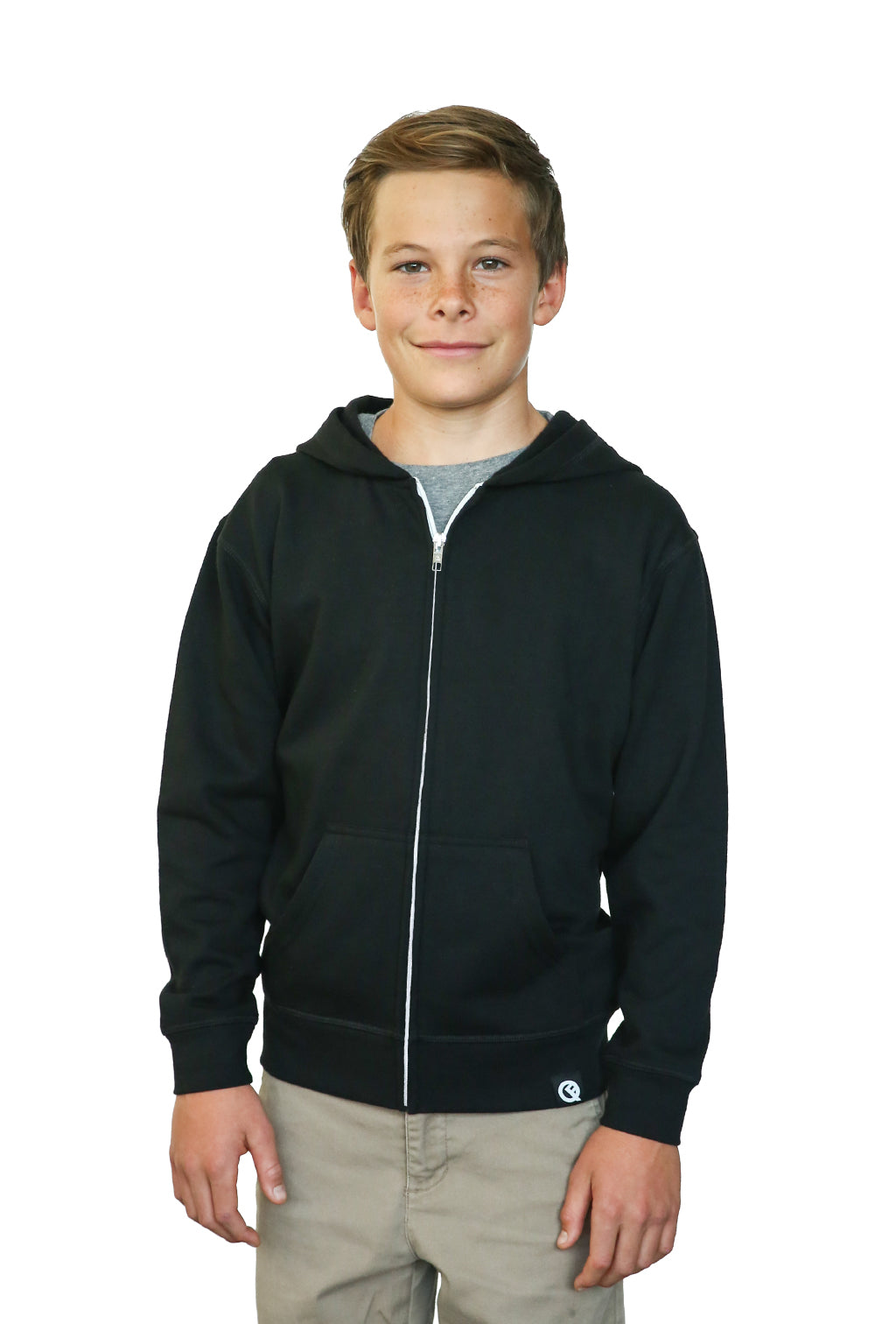 Kids' Hero Hoodie Lite (Black) - Quikflip Apparel